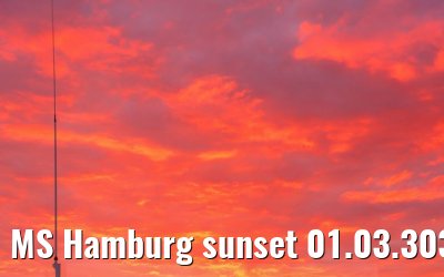MS Hamburg sunset 01.03.3035