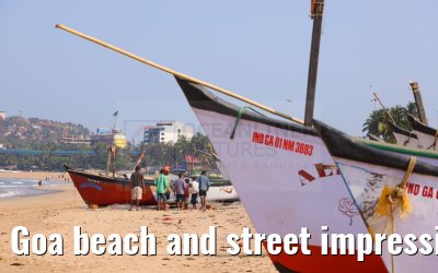 Goa beach and street impressions 03.03.2024