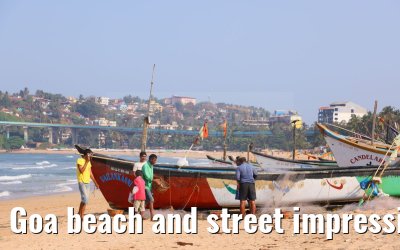 Goa beach and street impressions 03.03.2024