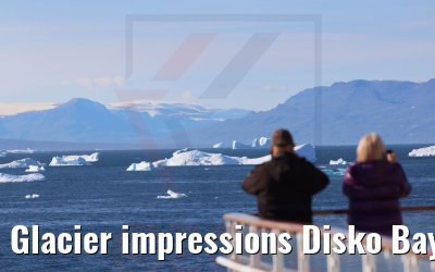 Glacier impressions Disko Bay Greenland MS Hamburg