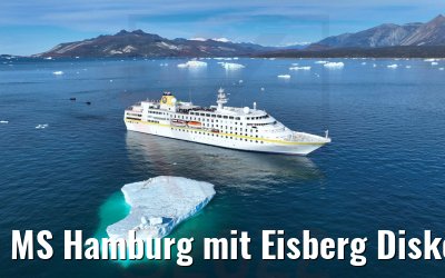 MS Hamburg mit Eisberg Diskobucht 28.08.2022