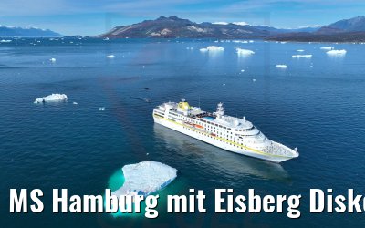 MS Hamburg mit Eisberg Diskobucht 28.08.2022
