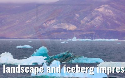 landscape and iceberg impressions near Saqqaq