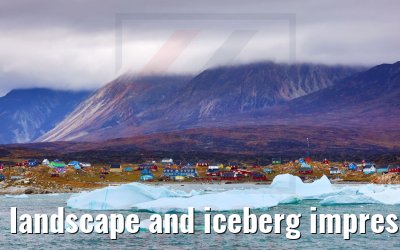 landscape and iceberg impressions near Saqqaq