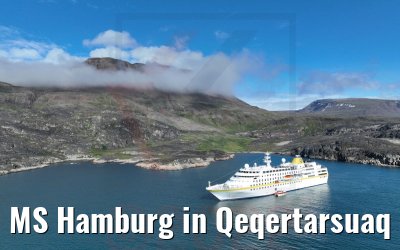 MS Hamburg in Qeqertarsuaq 25.08.2022