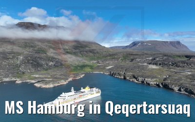 MS Hamburg in Qeqertarsuaq 25.08.2022