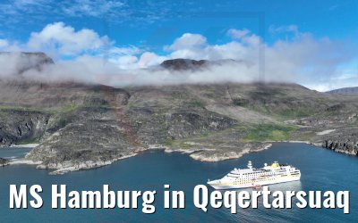 MS Hamburg in Qeqertarsuaq 25.08.2022