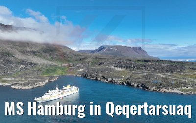MS Hamburg in Qeqertarsuaq 25.08.2022
