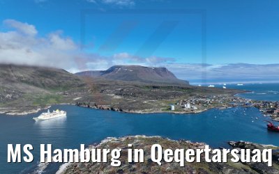 MS Hamburg in Qeqertarsuaq 25.08.2022