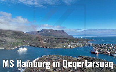 MS Hamburg in Qeqertarsuaq 25.08.2022