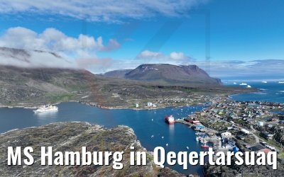 MS Hamburg in Qeqertarsuaq 25.08.2022