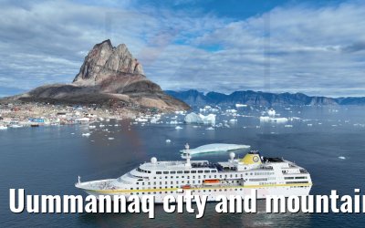 Uummannaq city and mountain with MS Hamburg 04.09.2022