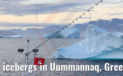 icebergs in Uummannaq, Greenland
