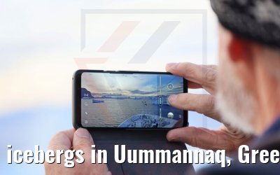 icebergs in Uummannaq, Greenland