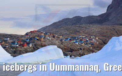 icebergs in Uummannaq, Greenland