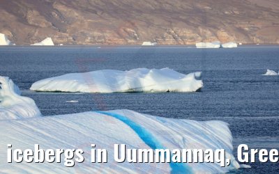 icebergs in Uummannaq, Greenland