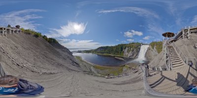 Montmorency Fall Quebec Canada view 30.09.2019