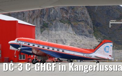 DC-3 C-GHGF in Kangerlussuaq Grönland 18.08.2024