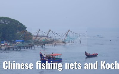 Chinese fishing nets and Kochi morning views 01.03.2024