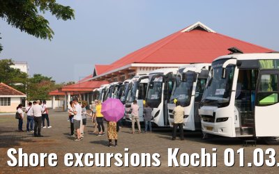 Shore excursions Kochi 01.03.2024