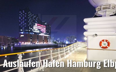 Auslaufen Hafen Hamburg Elbphilharmonie