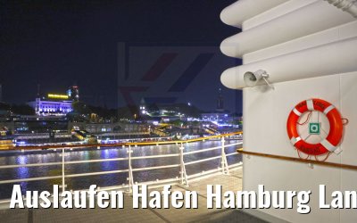 Auslaufen Hafen Hamburg Landungsbrücken