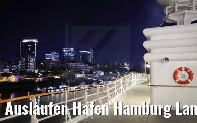 Auslaufen Hafen Hamburg Landungsbrücken