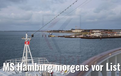 MS Hamburg morgens vor List Sylt 12.10.2021