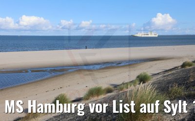 MS Hamburg vor List auf Sylt 12.10.2021