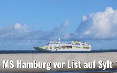 MS Hamburg vor List auf Sylt 12.10.2021