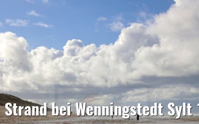 Strand bei Wenningstedt Sylt 12.10.2021