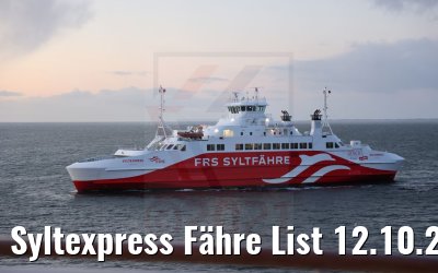 Syltexpress Fähre List 12.10.2021
