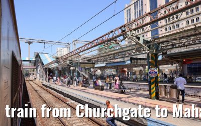 train from Churchgate to Mahalakshmi station Mumbai 04.03.2024