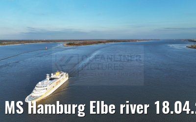 MS Hamburg Elbe river 18.04.2023
