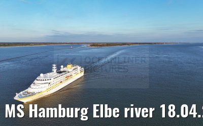MS Hamburg Elbe river 18.04.2023