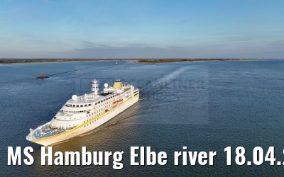MS Hamburg Elbe river 18.04.2023