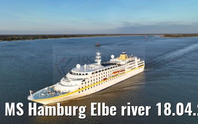 MS Hamburg Elbe river 18.04.2023
