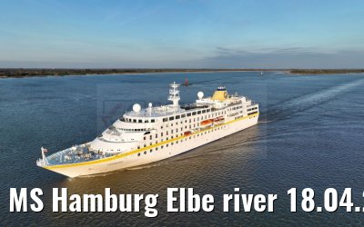 MS Hamburg Elbe river 18.04.2023