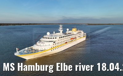 MS Hamburg Elbe river 18.04.2023