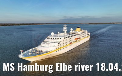 MS Hamburg Elbe river 18.04.2023