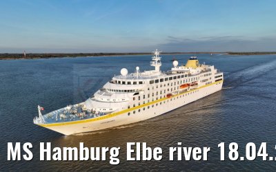 MS Hamburg Elbe river 18.04.2023