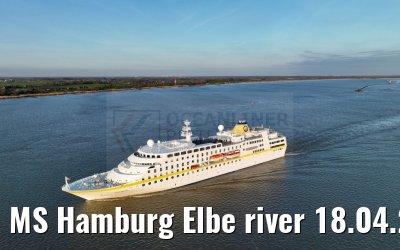 MS Hamburg Elbe river 18.04.2023