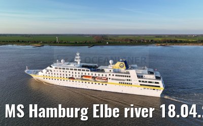 MS Hamburg Elbe river 18.04.2023