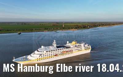 MS Hamburg Elbe river 18.04.2023