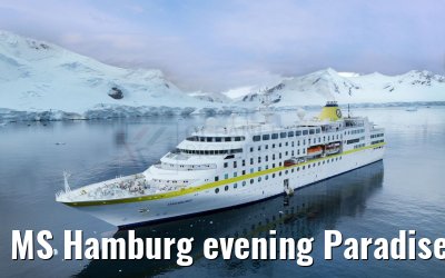 MS Hamburg evening Paradise Bay, Antarctica 23.01.2023