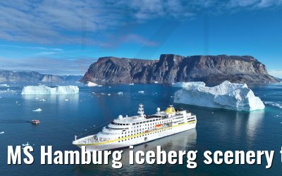 MS Hamburg iceberg scenery tender boat Uummannaq 04.09.2022