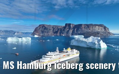 MS Hamburg iceberg scenery tender boat Uummannaq 04.09.2022