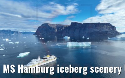 MS Hamburg iceberg scenery Uummannaq 04.09.2022