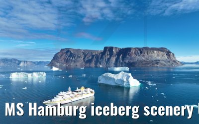 MS Hamburg iceberg scenery Uummannaq 04.09.2022
