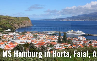 MS Hamburg in Horta, Faial, Acores 07.04.2023